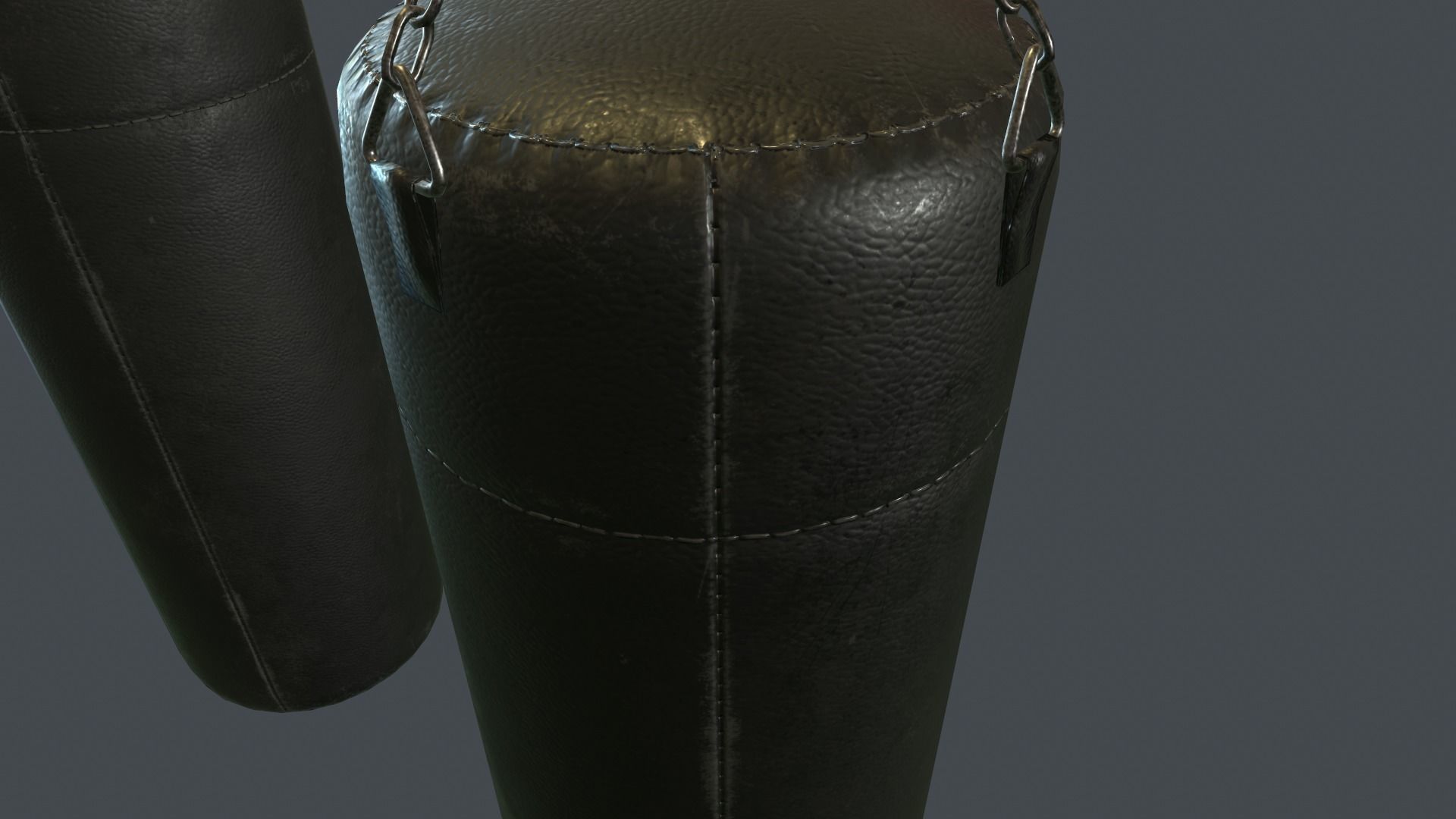 Punching Bag PBR Game Ready Low-poly 3D model_6