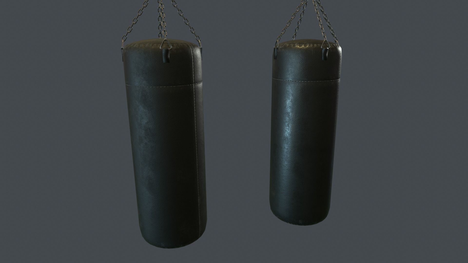 Punching Bag PBR Game Ready Low-poly 3D model_1