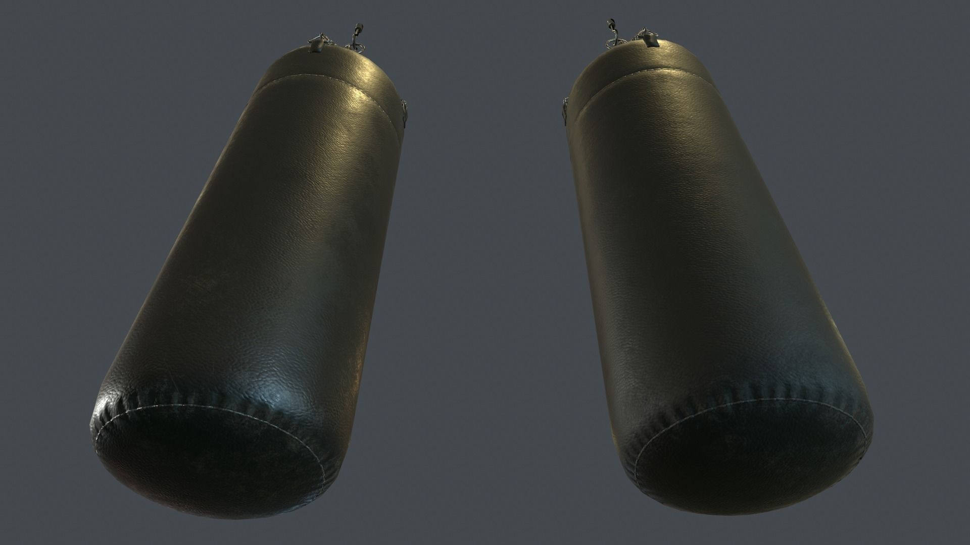 Punching Bag PBR Game Ready Low-poly 3D model_9