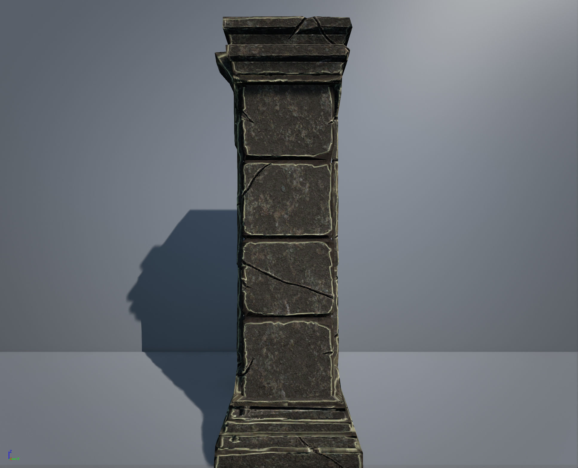 Low Poly Geant Pillar Low-poly 3D model_3