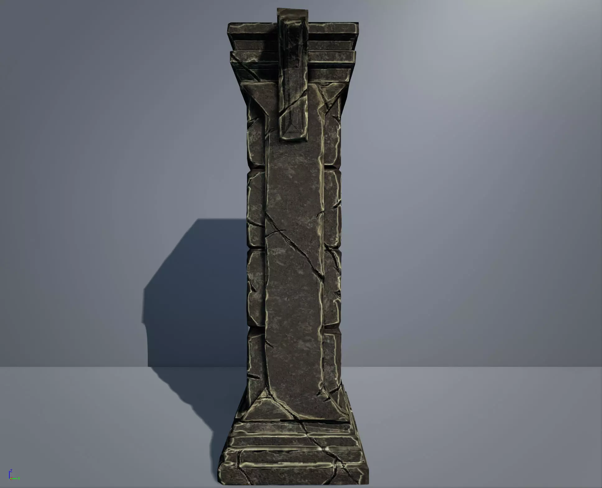 Low Poly Geant Pillar Low-poly 3D model_0