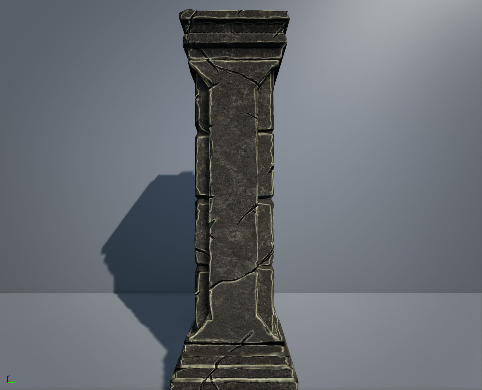 Low Poly Geant Pillar Low-poly 3D model_4