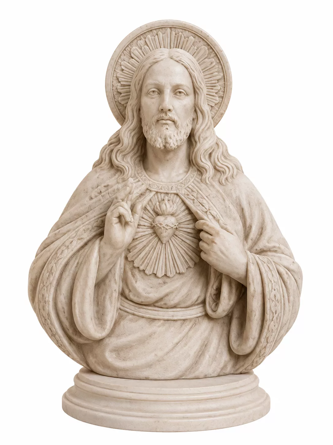Sacred Heart of Jesus Bust 3D Printable STL 3D print model