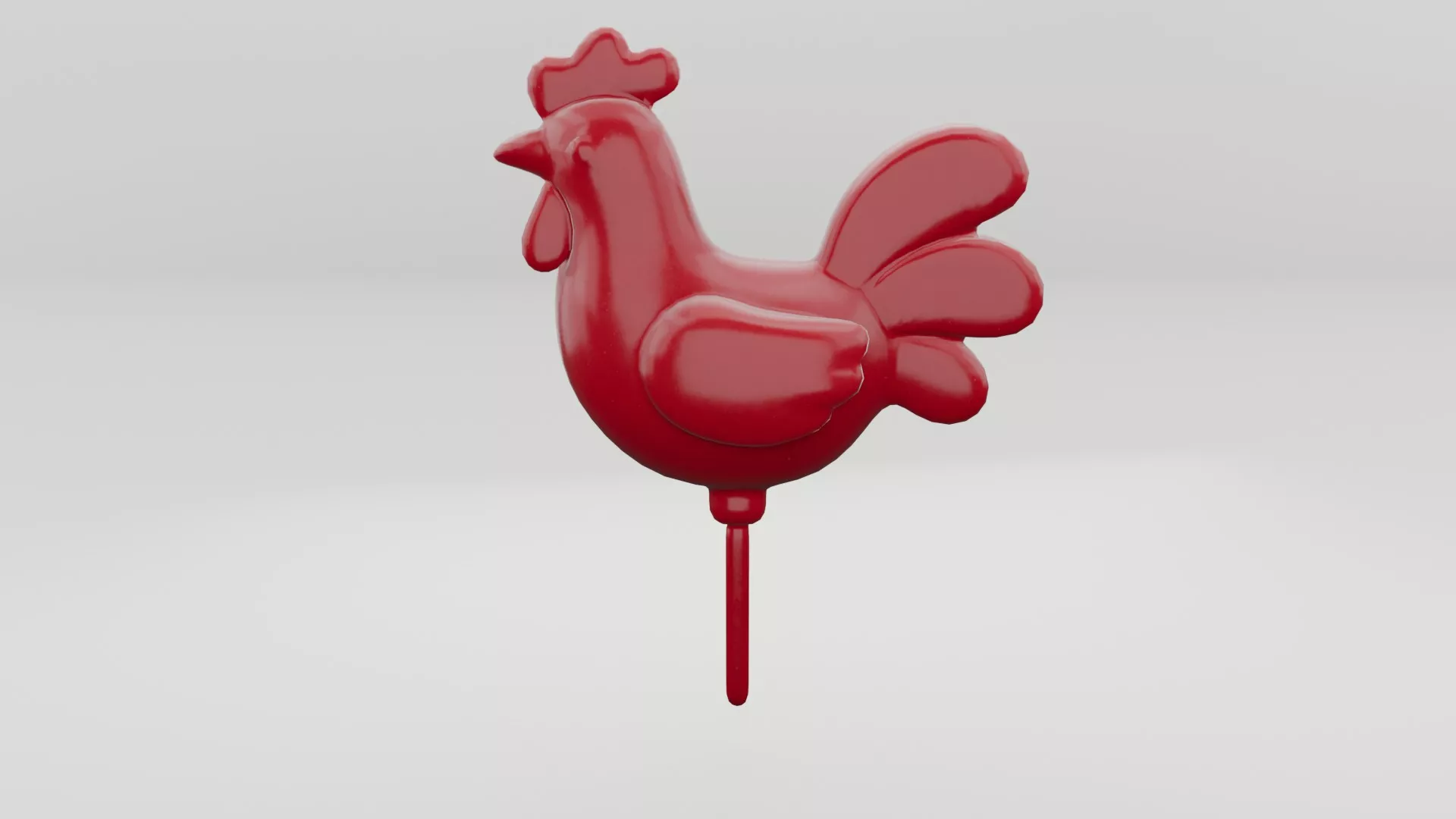 Chicken Shaped Candy Low-poly 3D model