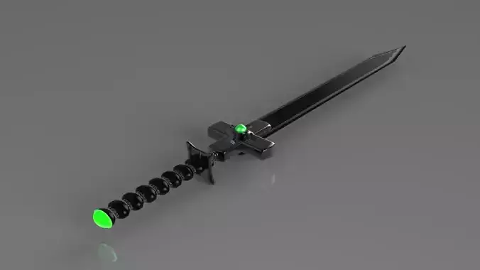 Sci-fi Sword Low-poly 3D model