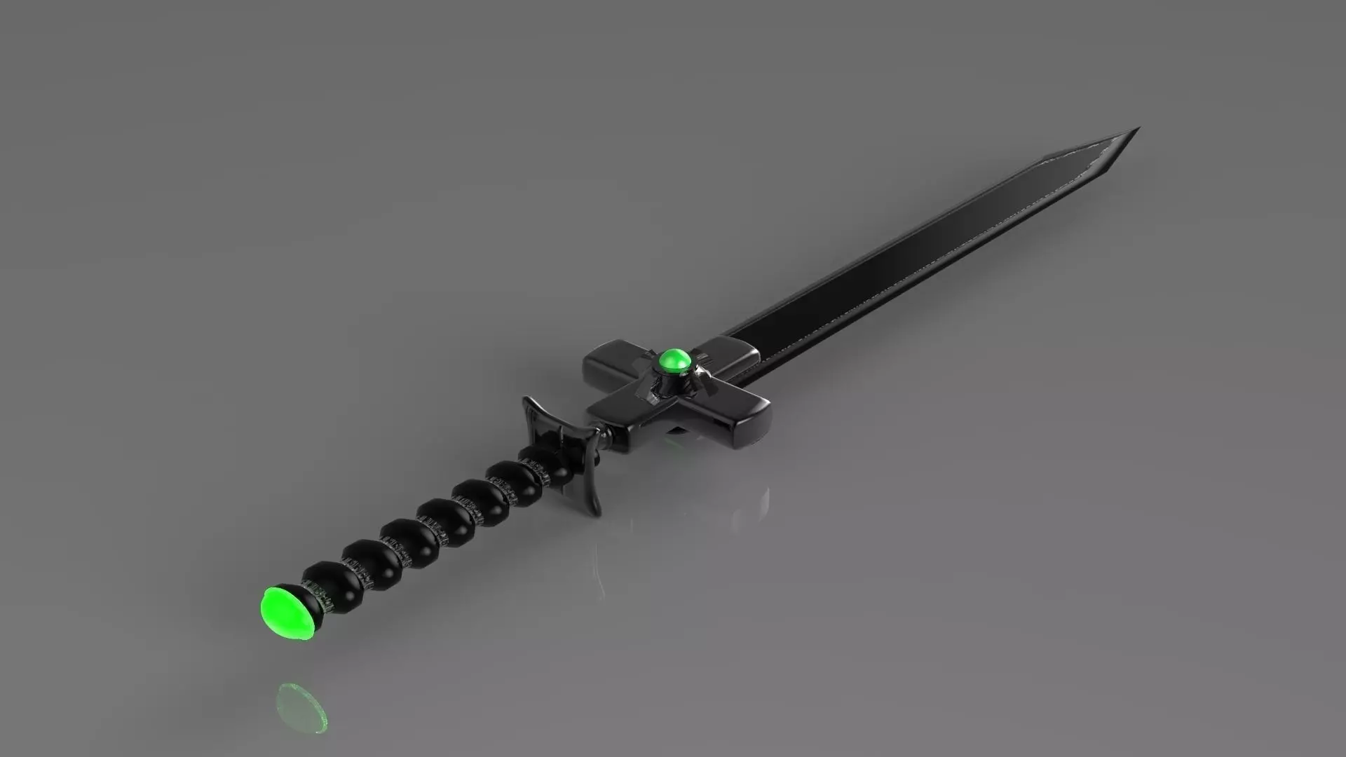 Sci-fi Sword Low-poly 3D model_0