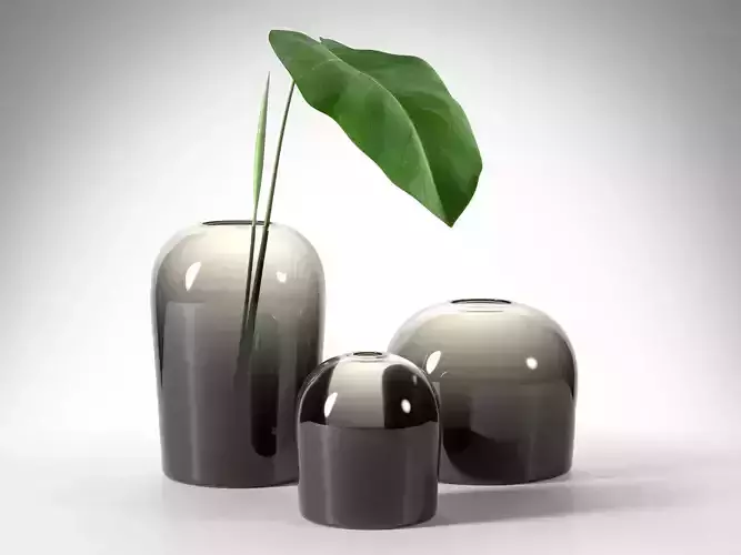 Troll Vases with Leaf