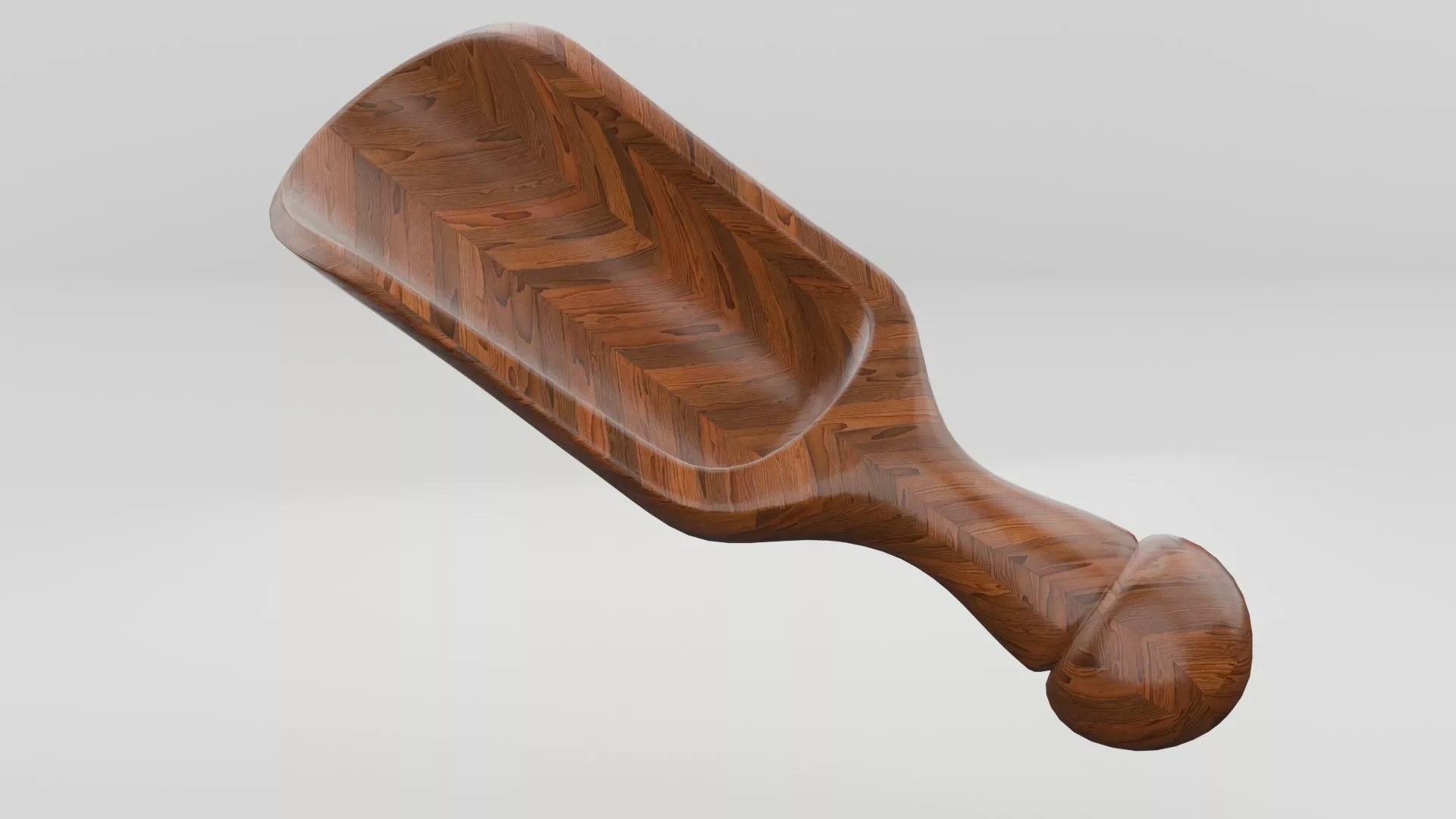 Wood Scoop Low-poly 3D model