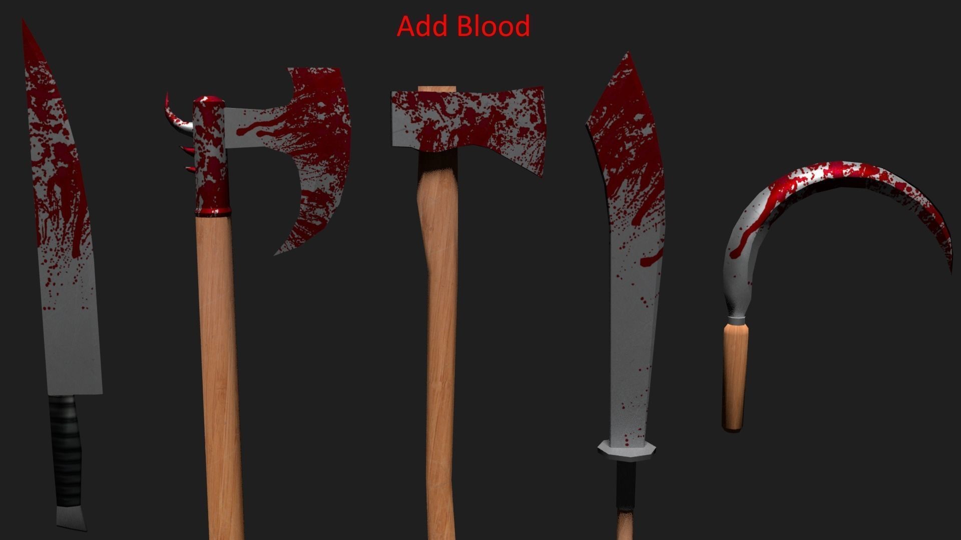 Mega Melee Weapon Pack Low-poly 3D model_4