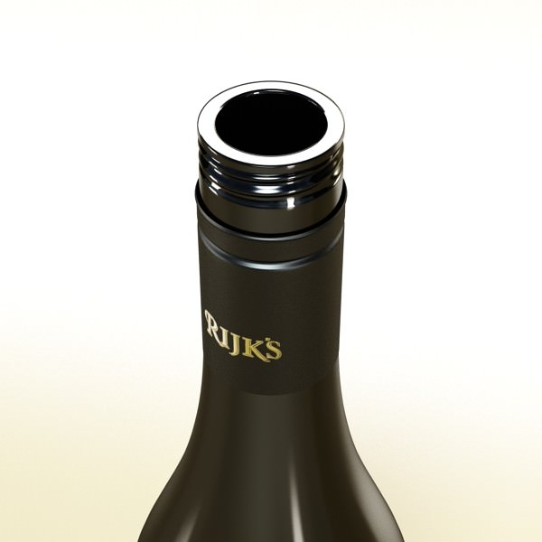 6 Wine Bottles Collection 3D model_57
