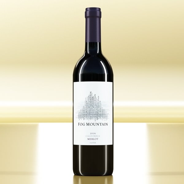 6 Wine Bottles Collection 3D model_4