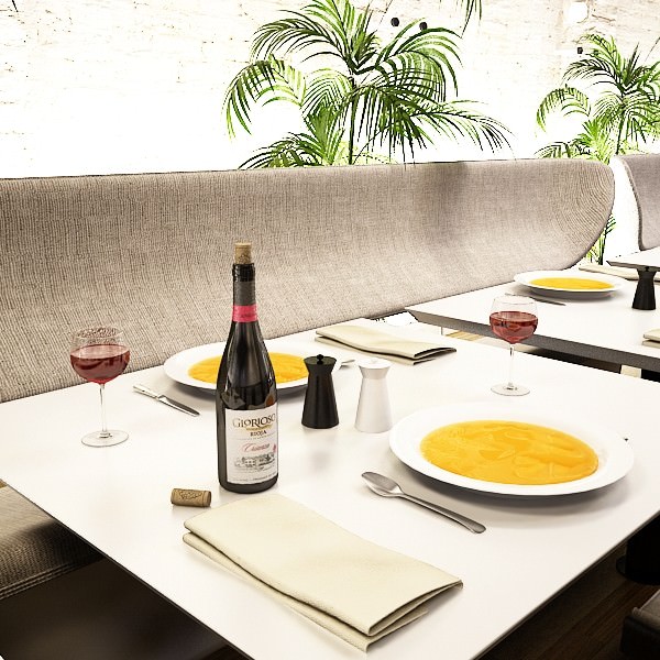 6 Wine Bottles Collection 3D model_50