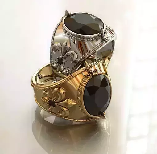 Fler de lis ring - 2 sizes same price