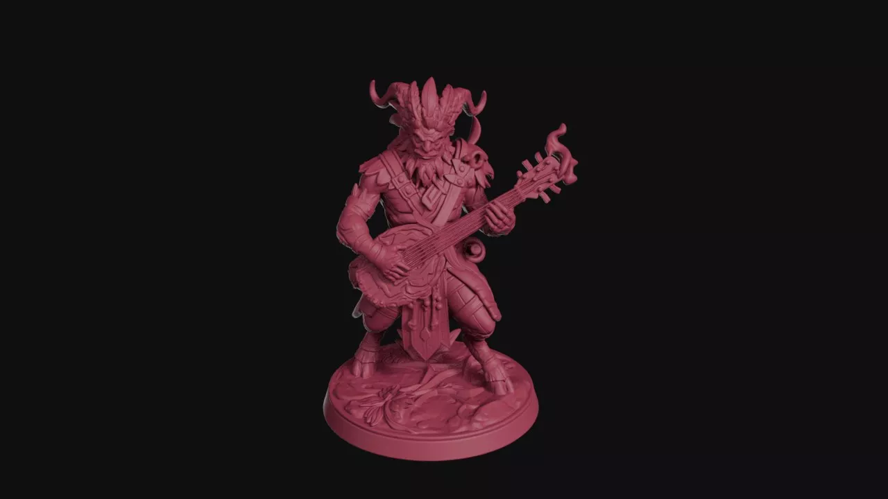 Jungle Bard Miniature 3D print model