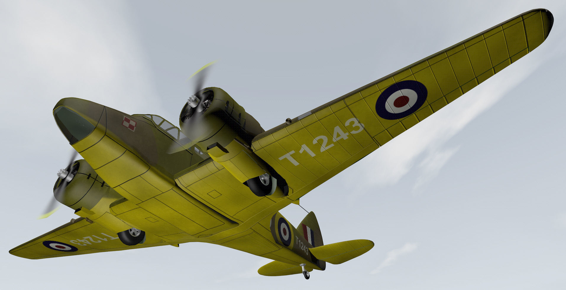 Airspeed Oxford Mk-2 3D model_8