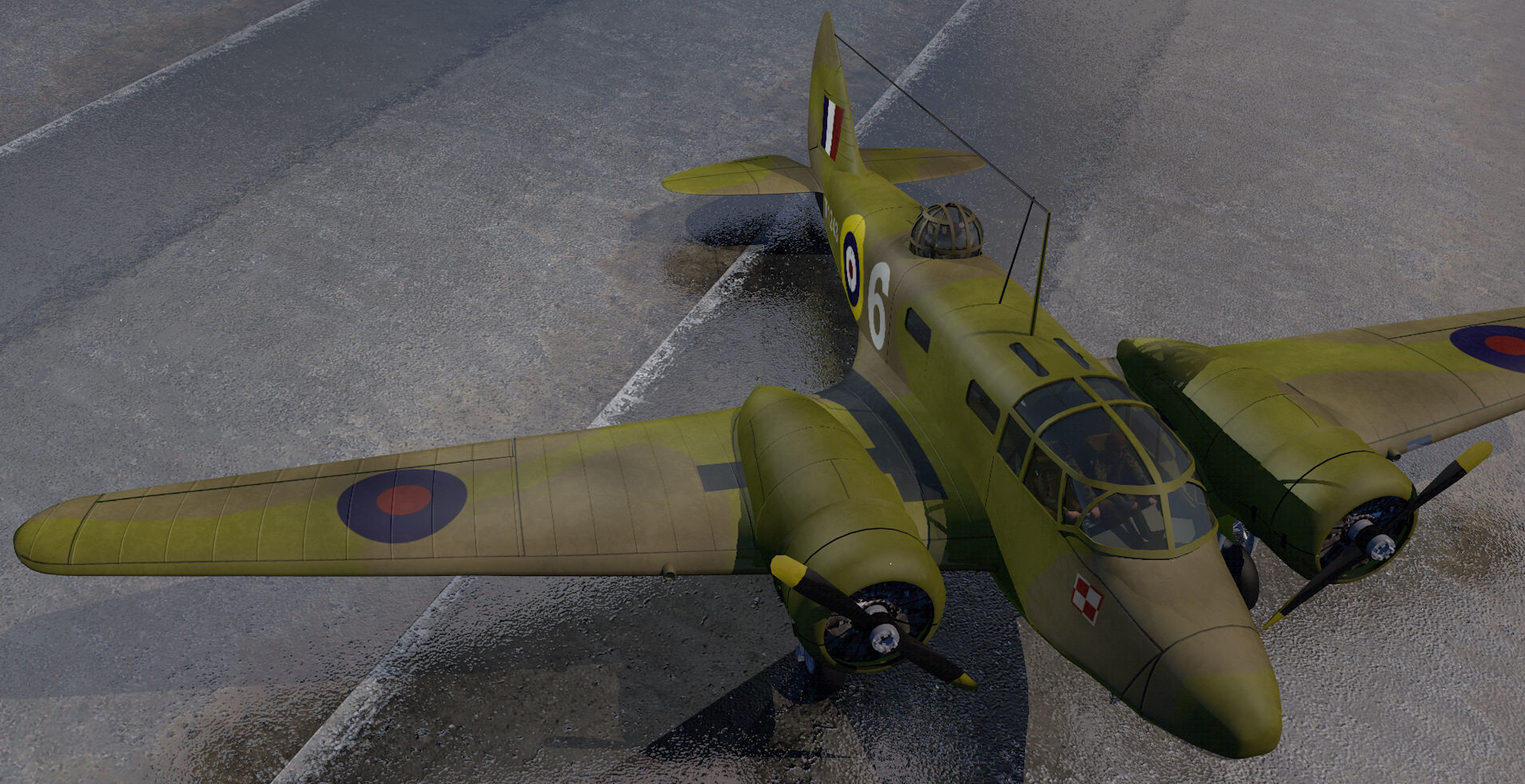 Airspeed Oxford Mk-2 3D model_6