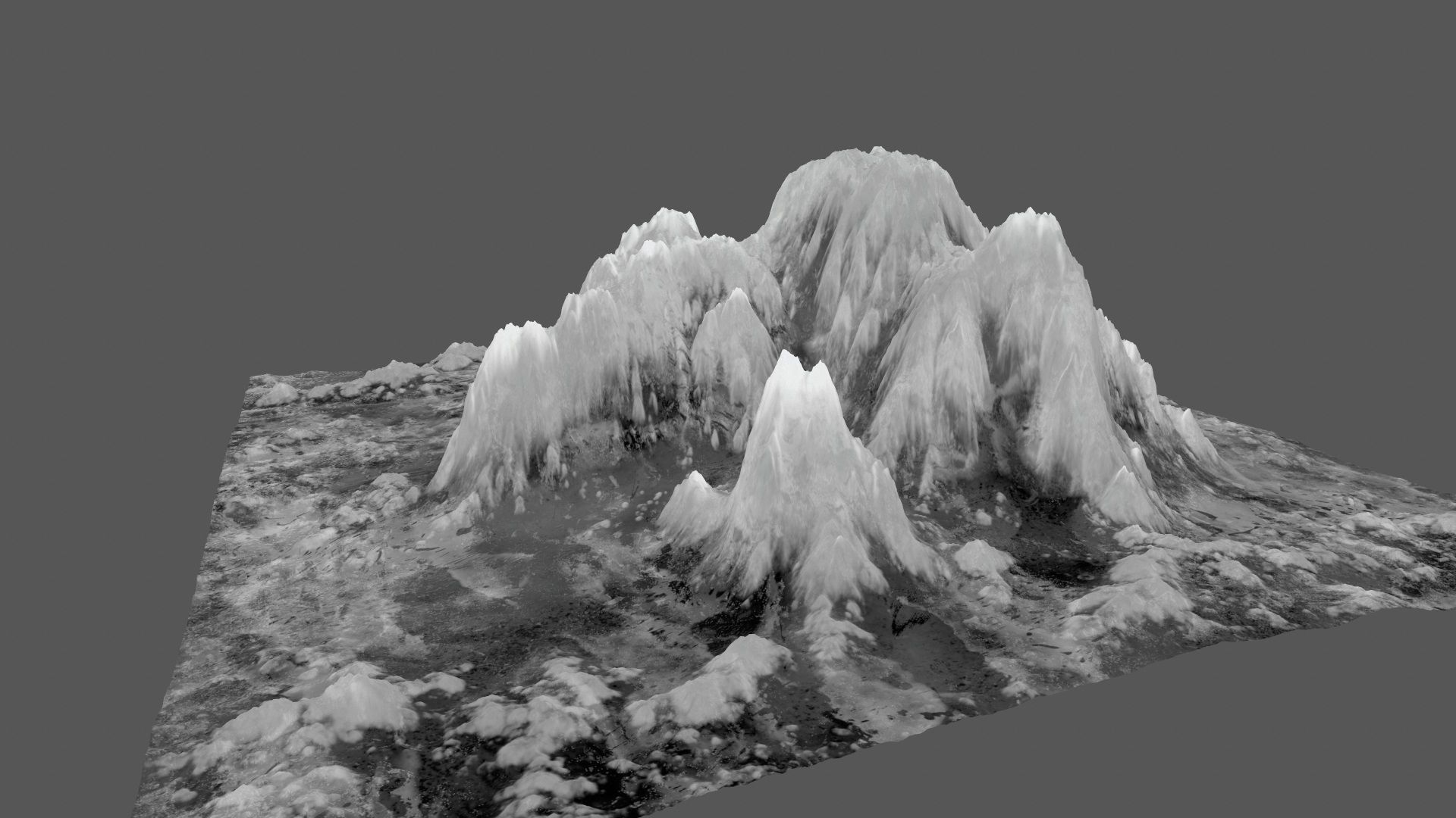 ice mountain Low-poly 3D model_11