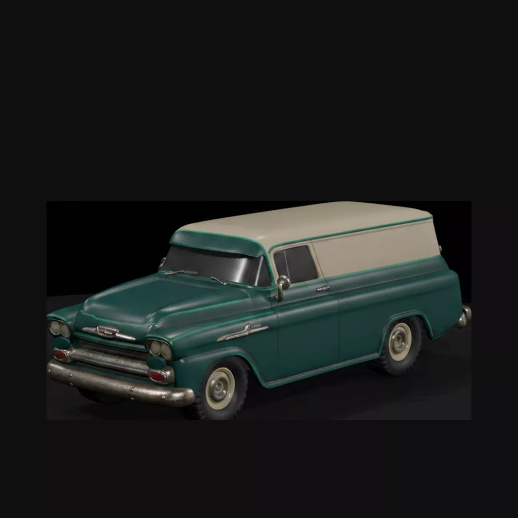 1955 Chevrolet Apache Delivery Truck 3D print model