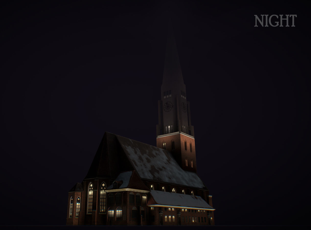 Hamburg StJacobi Kirche Low-poly 3D model_9
