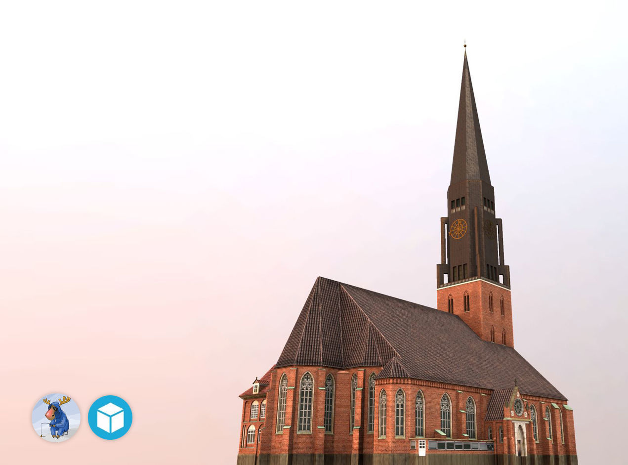 Hamburg StJacobi Kirche Low-poly 3D model_23