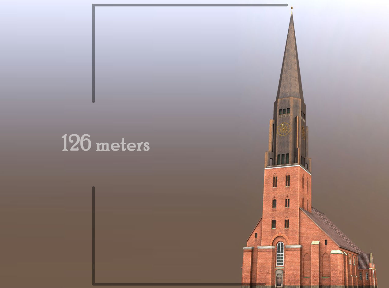 Hamburg StJacobi Kirche Low-poly 3D model_6