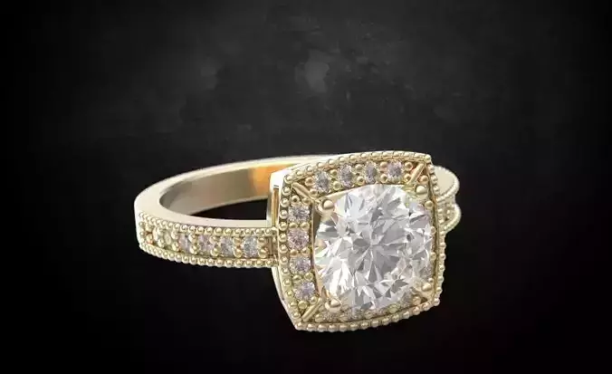 Ring with stones for girls