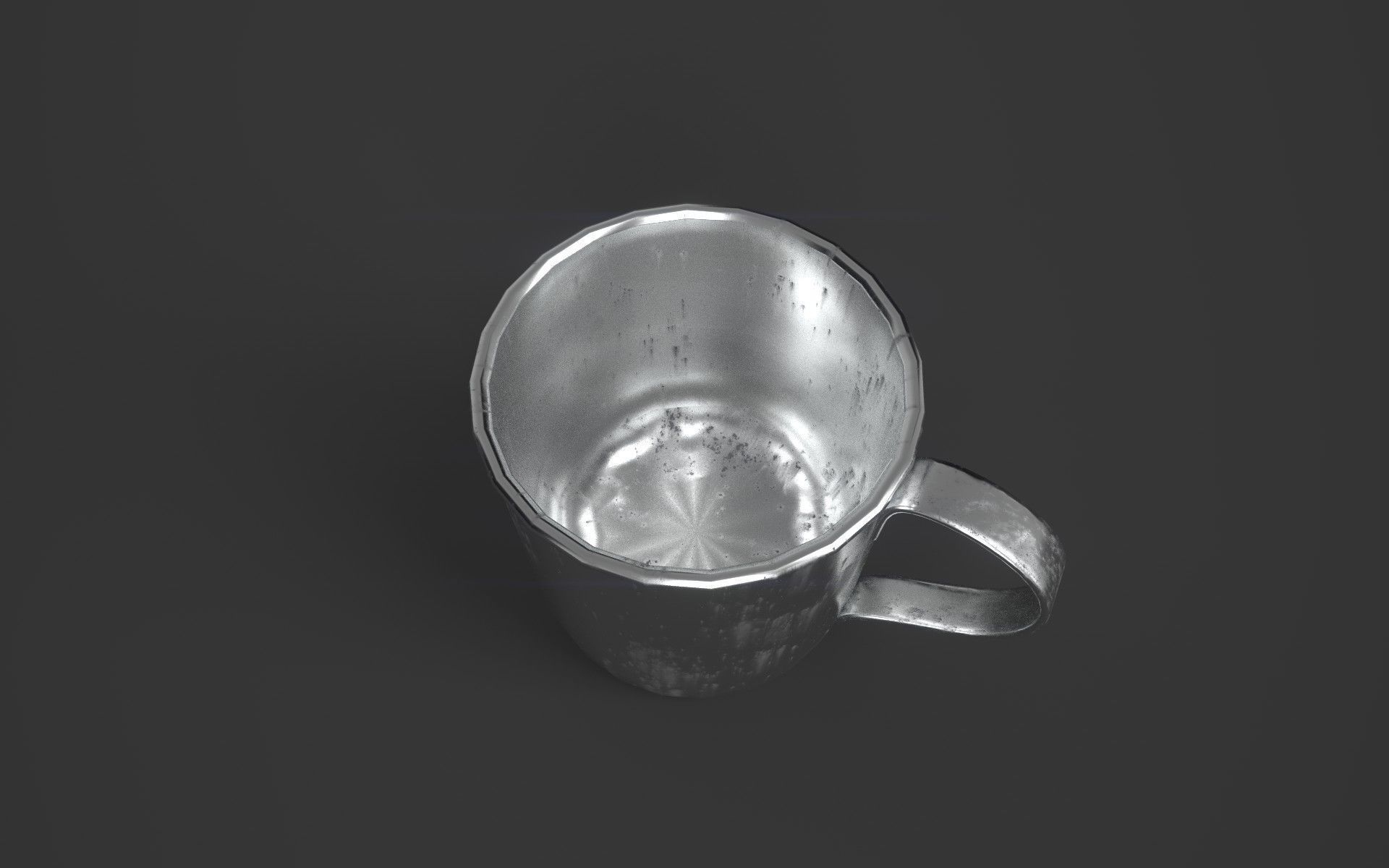 Tin Cup Aged - PBR Low-poly 3D model_1