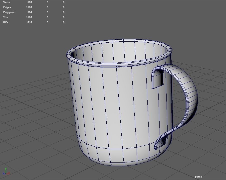 Tin Cup Aged - PBR Low-poly 3D model_4