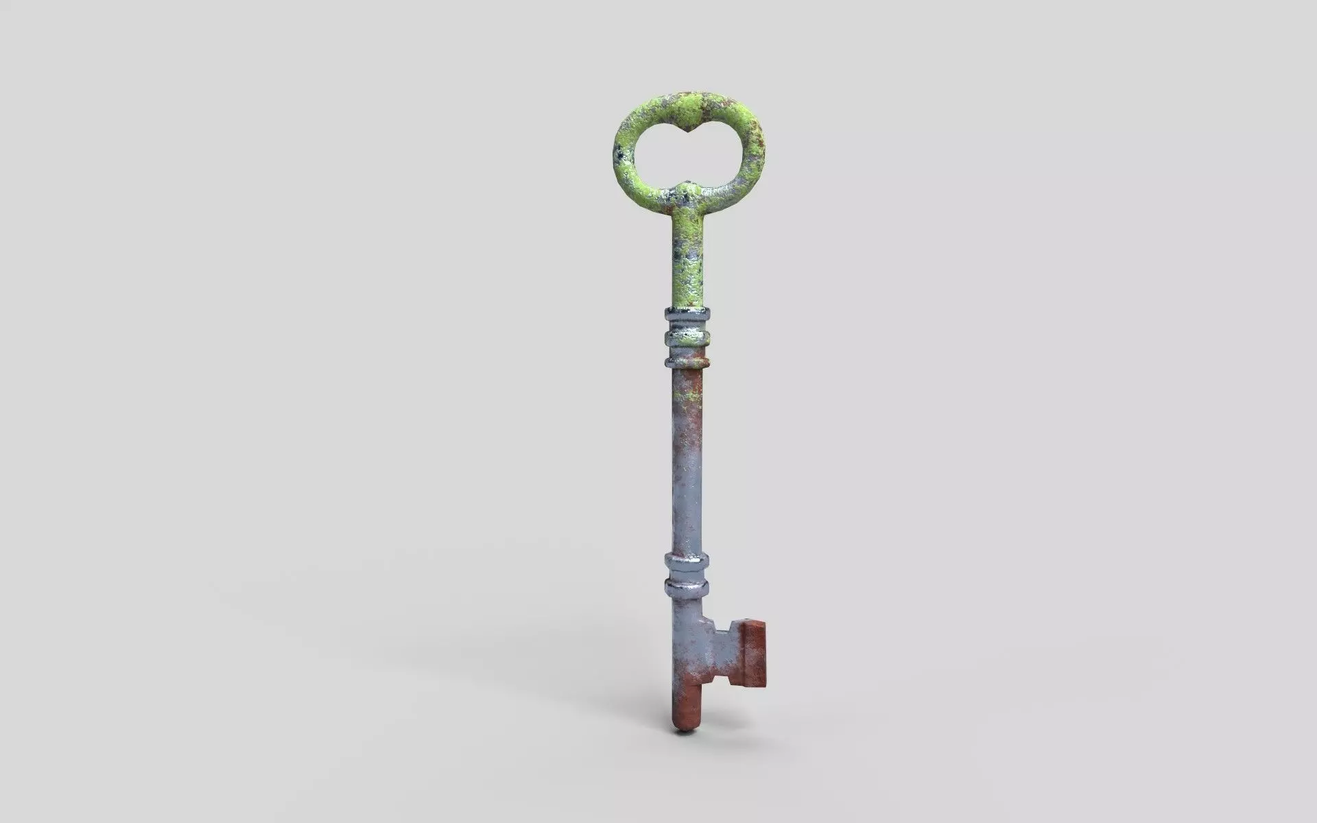 Mossy Key - PBR Low-poly 3D model