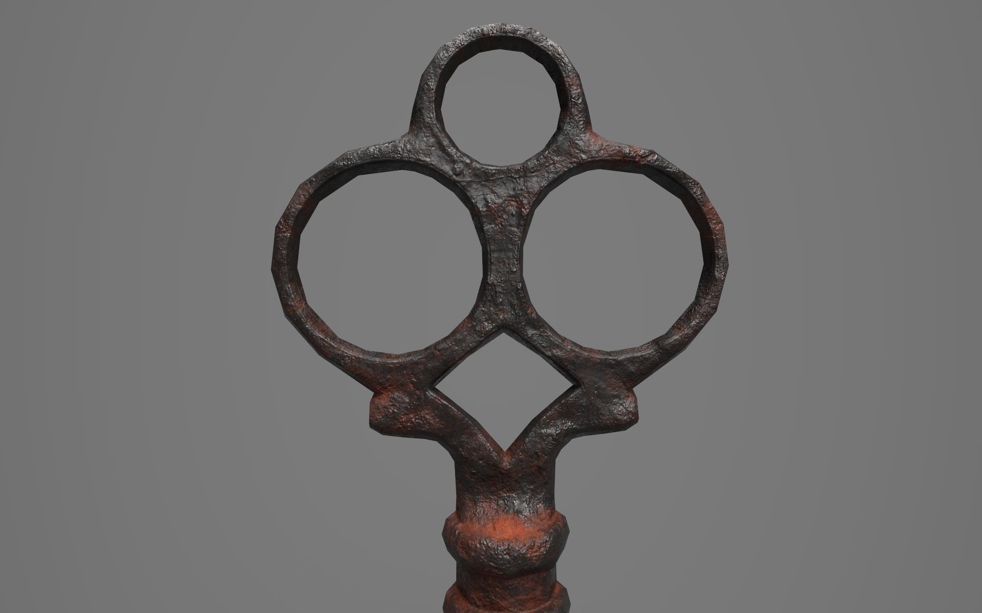 Iron Key - PBR Low-poly 3D model_2