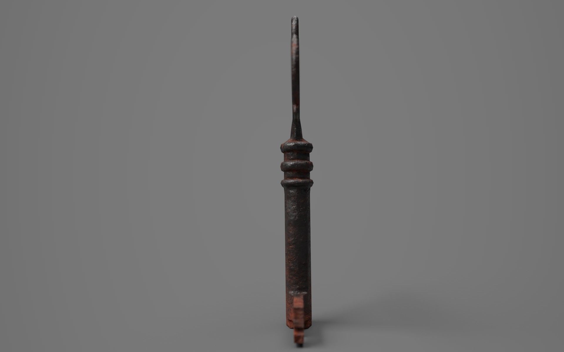 Iron Key - PBR Low-poly 3D model_1