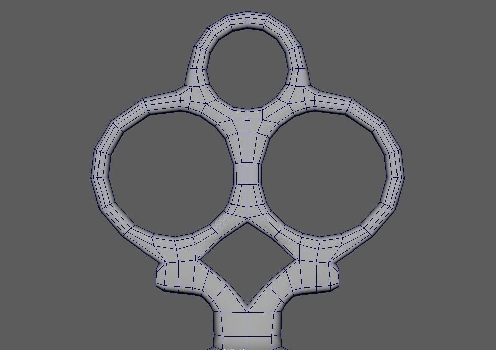 Iron Key - PBR Low-poly 3D model_7