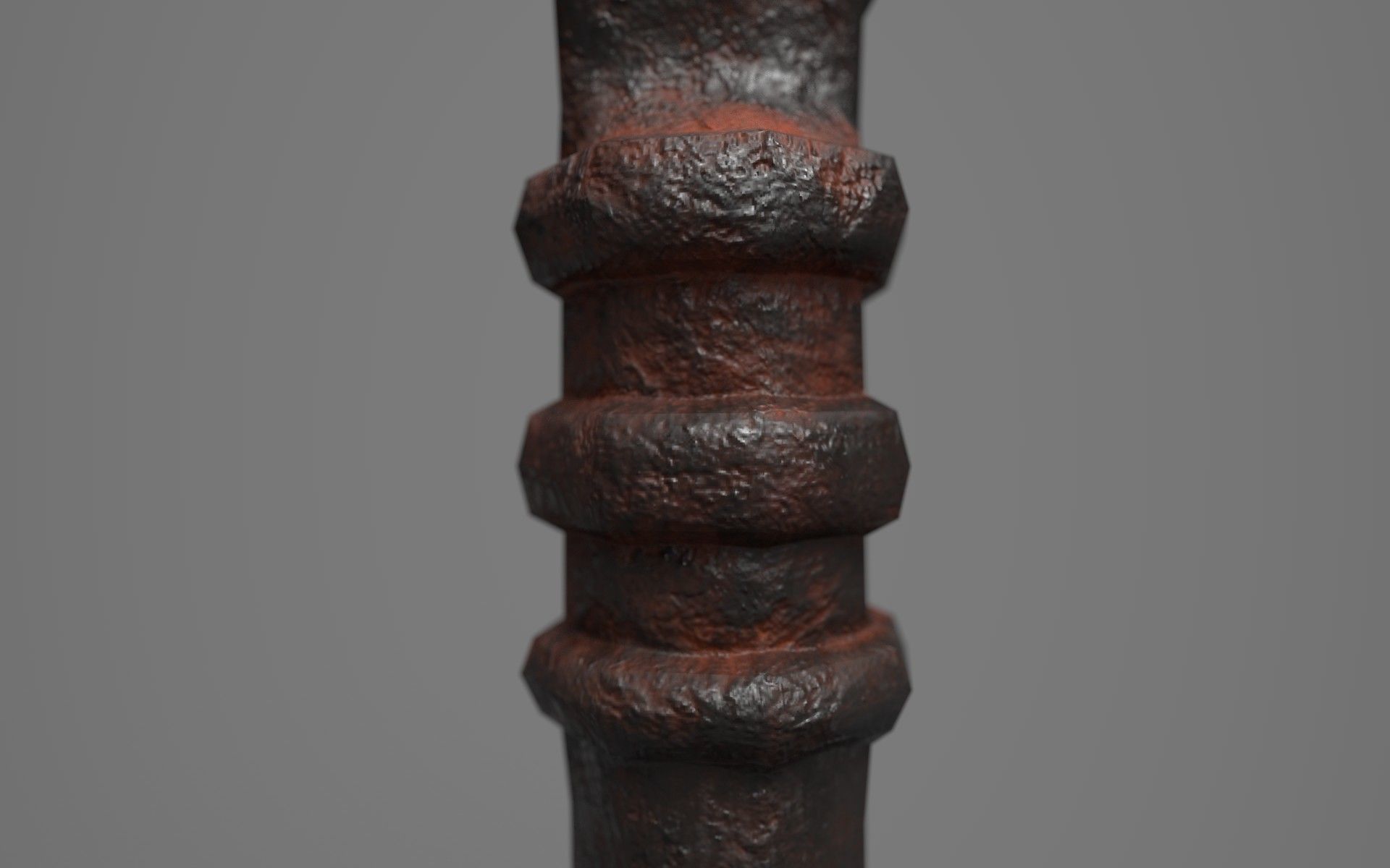 Iron Key - PBR Low-poly 3D model_3