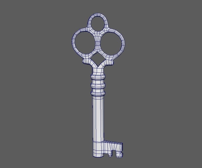 Iron Key - PBR Low-poly 3D model_6