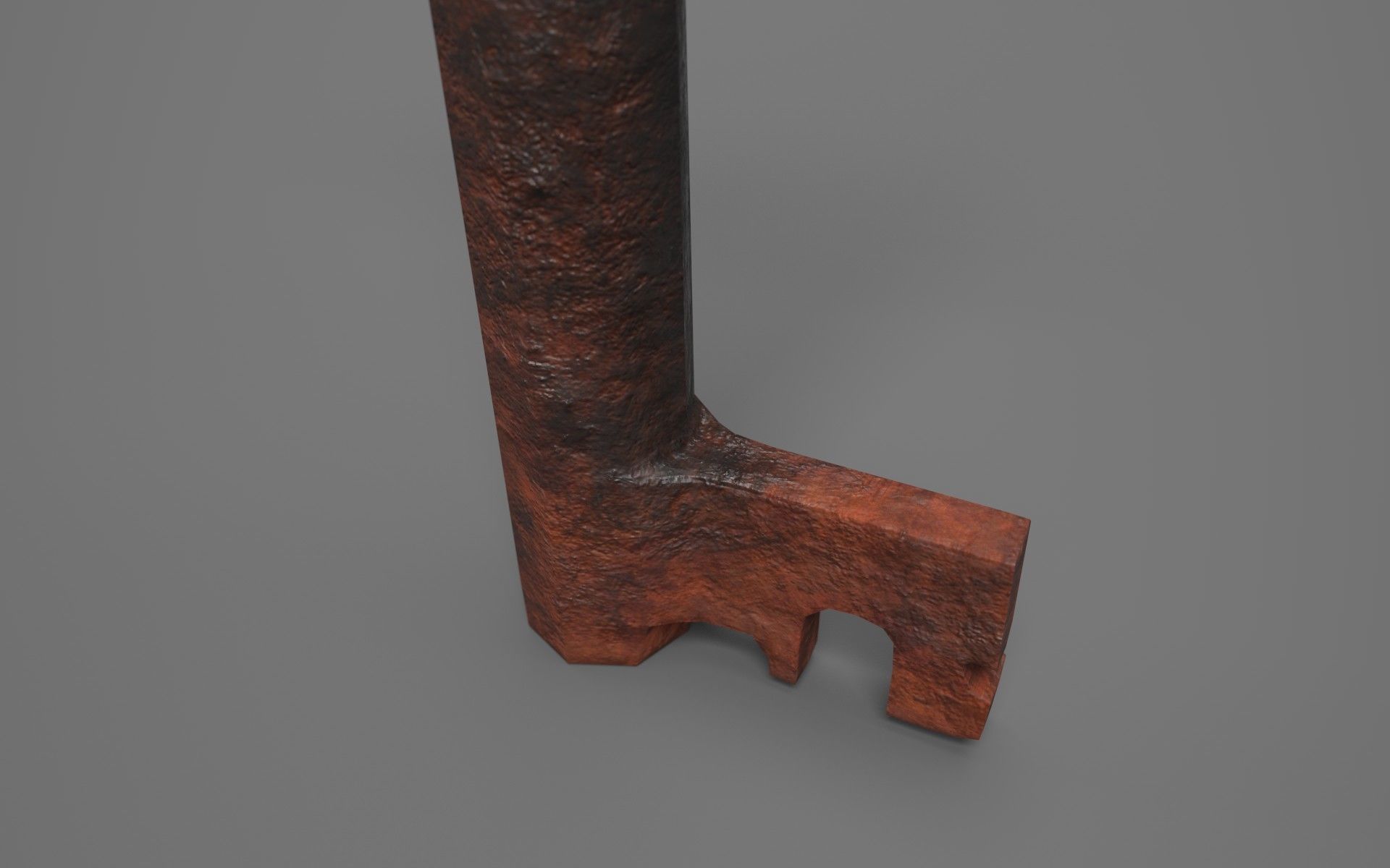 Iron Key - PBR Low-poly 3D model_4