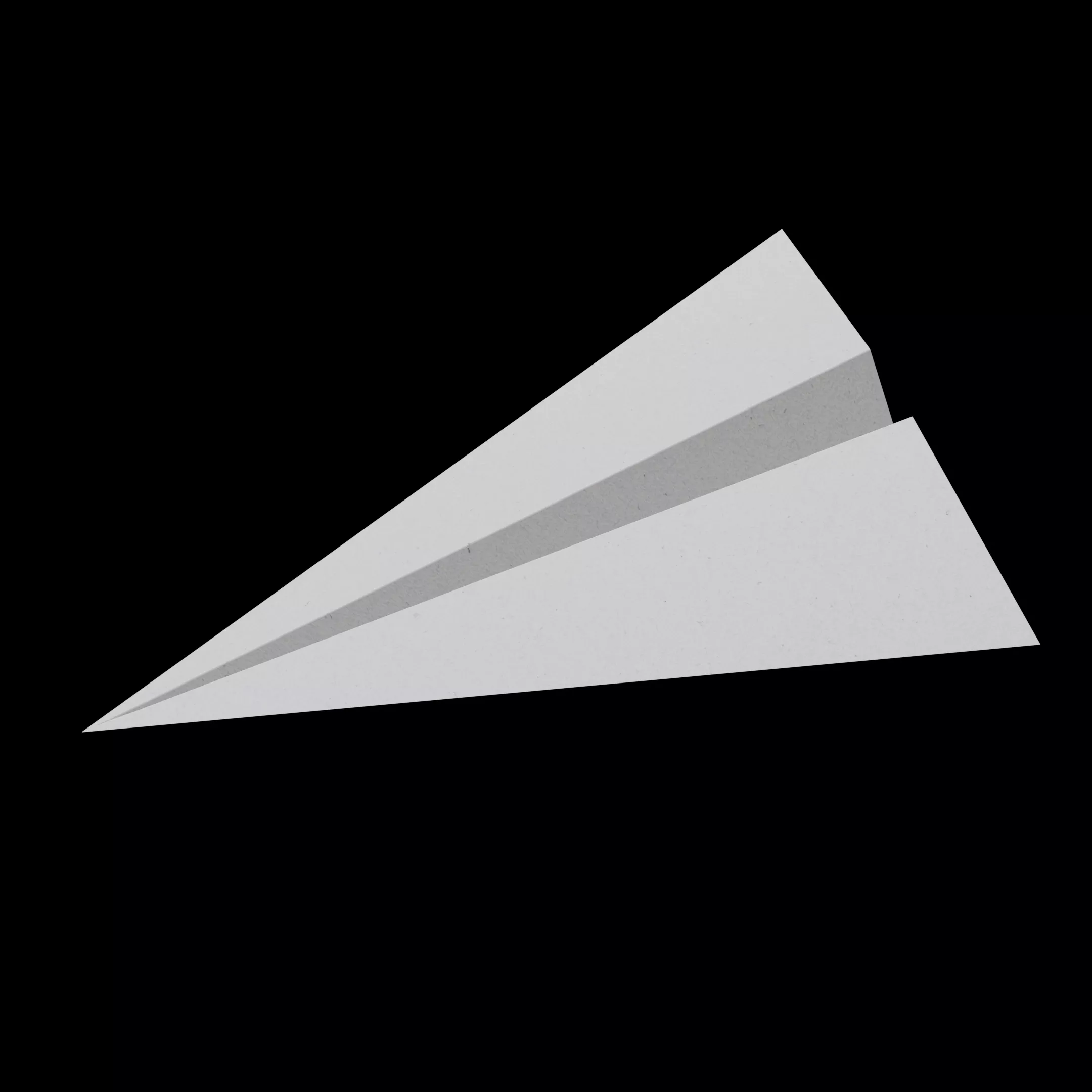 paper plane animated looping Low-poly 3D model