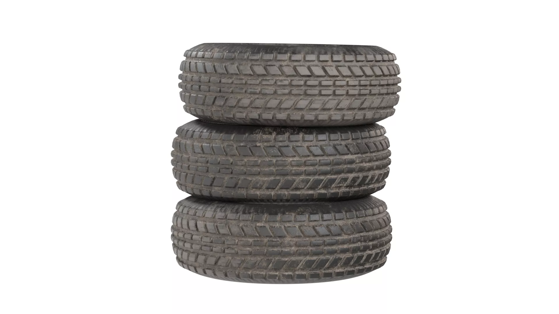 Tire Stack 1 Low-poly 3D model