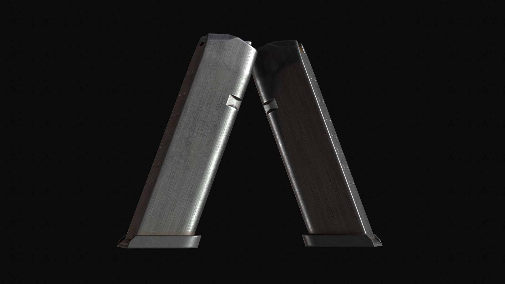 Glock 17 Low-poly 3D model_14