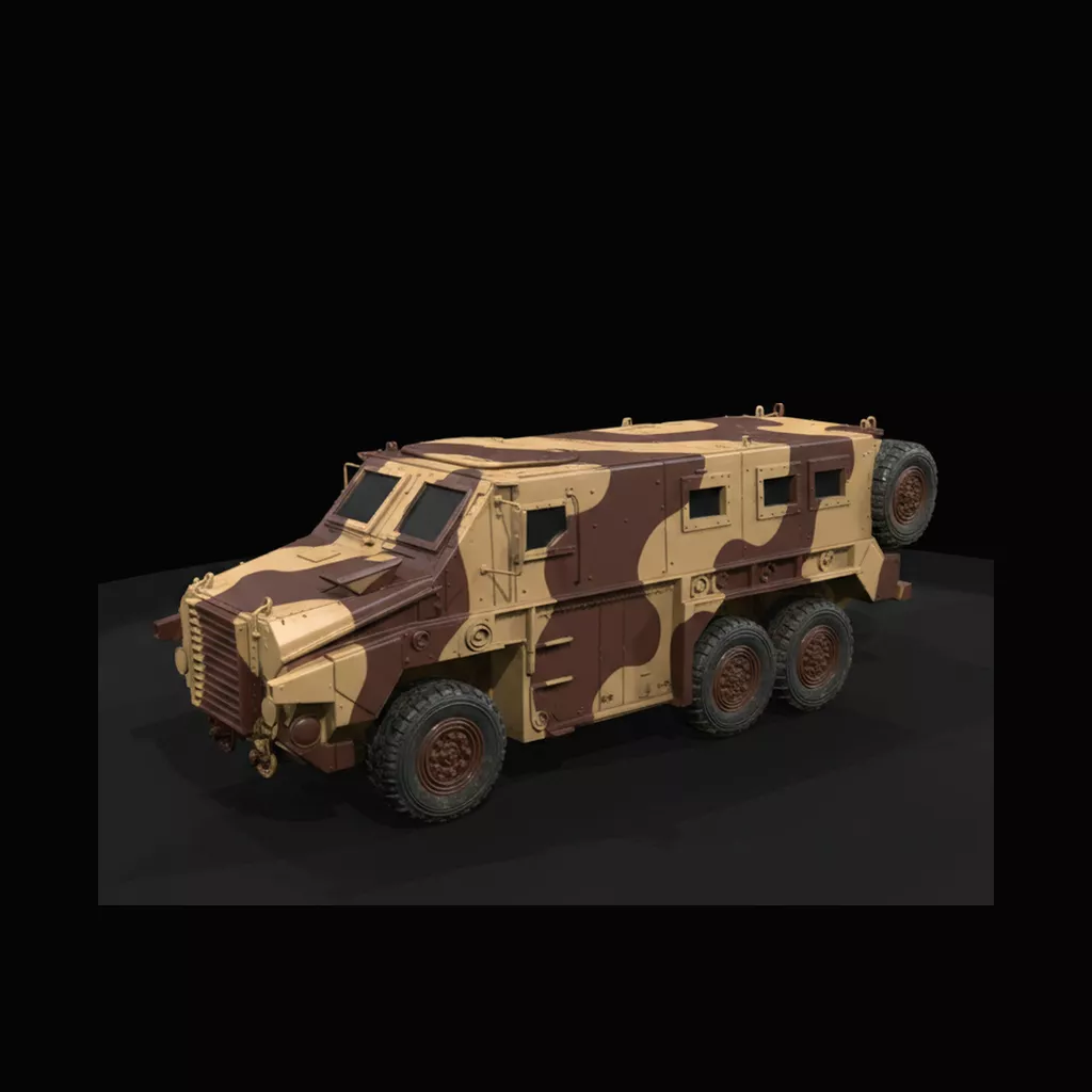 2008 Oshkosh Bushmaster 6x6 Assured Mobility 3D print model