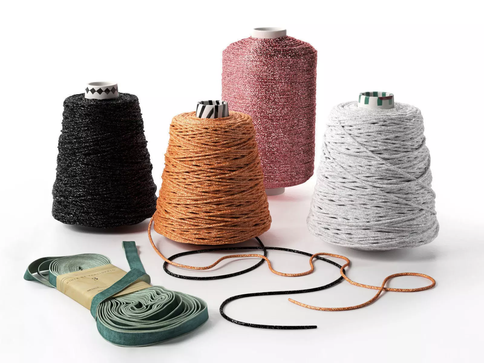 Threads and Ribbon 3D model_0