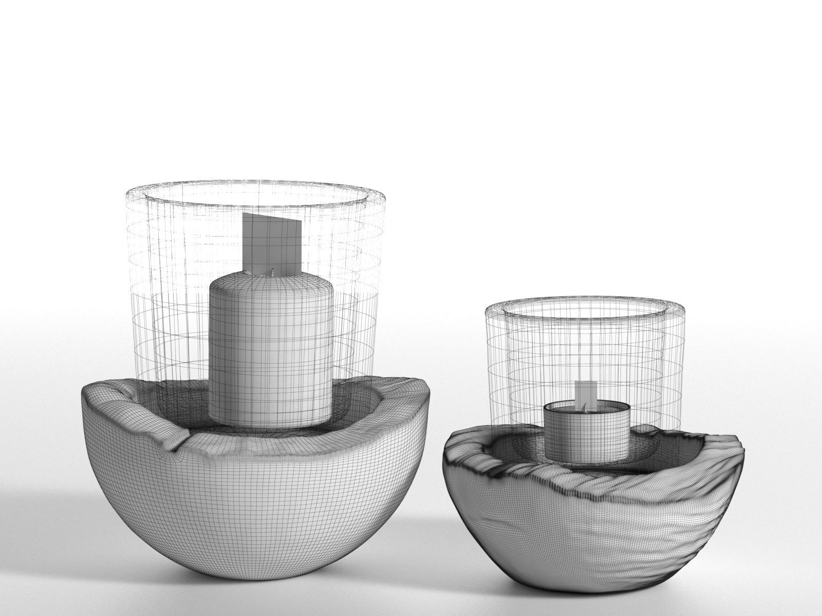 Hurricane Candles 3D model_1