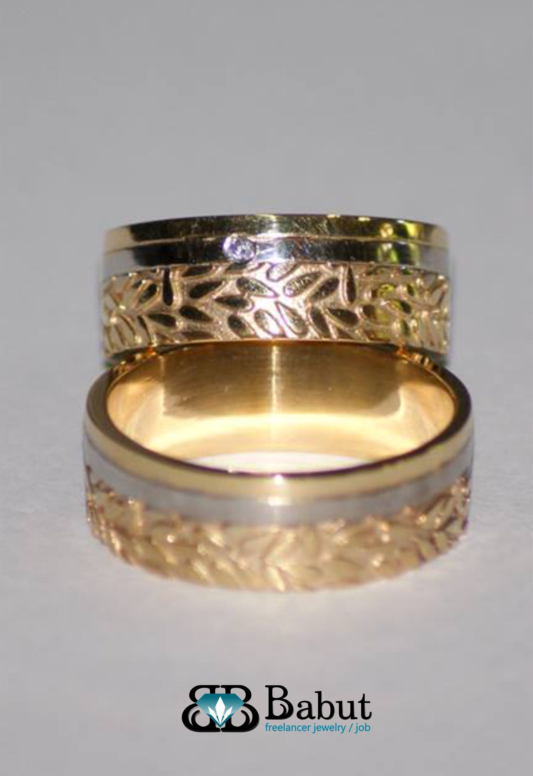 rings wedding 3D print model_8