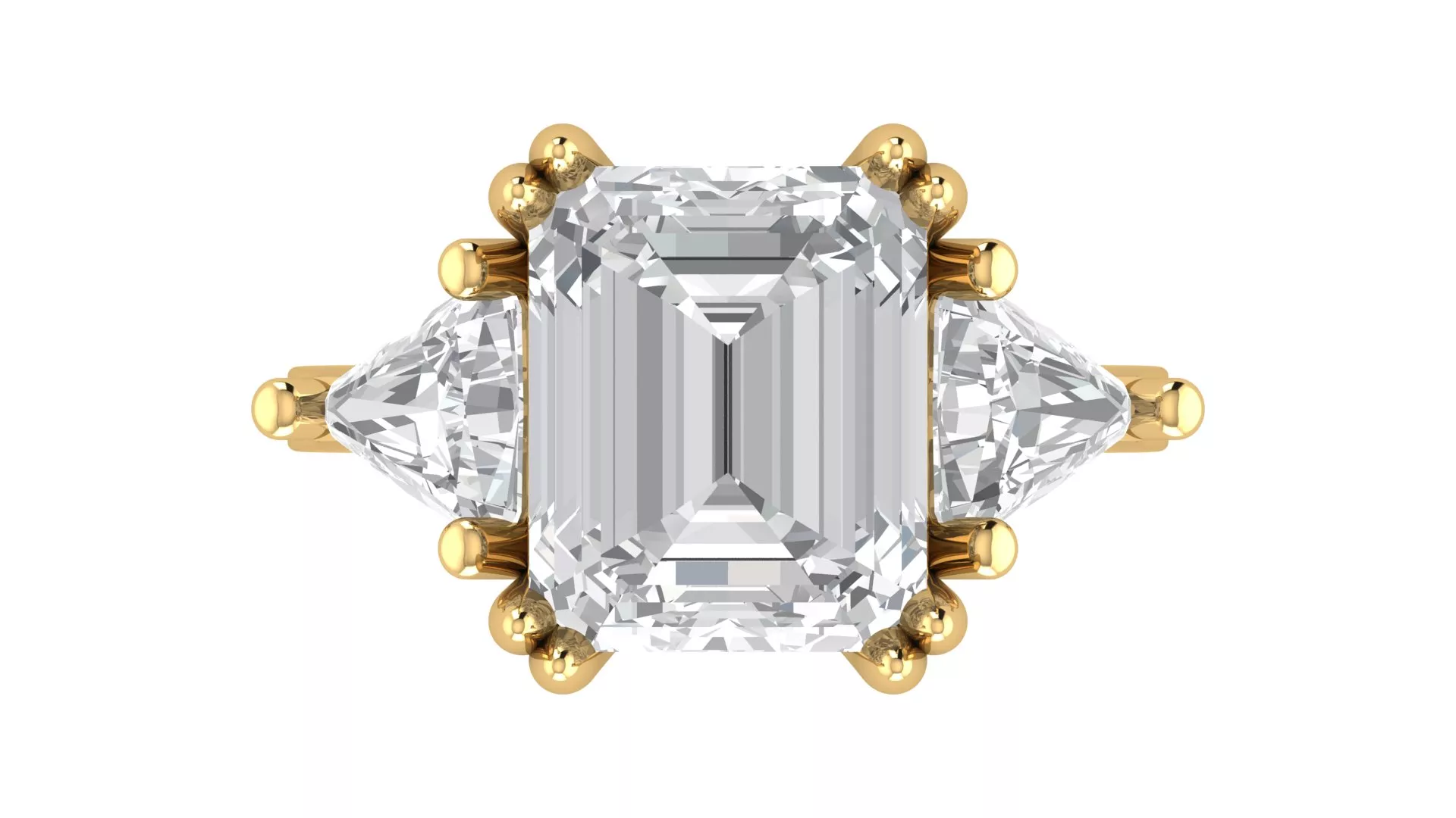 Solitaire Wedding Engagement Women Ring 3D print model 3D print model