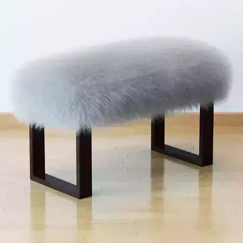 Mognolian lamb bench wood legs