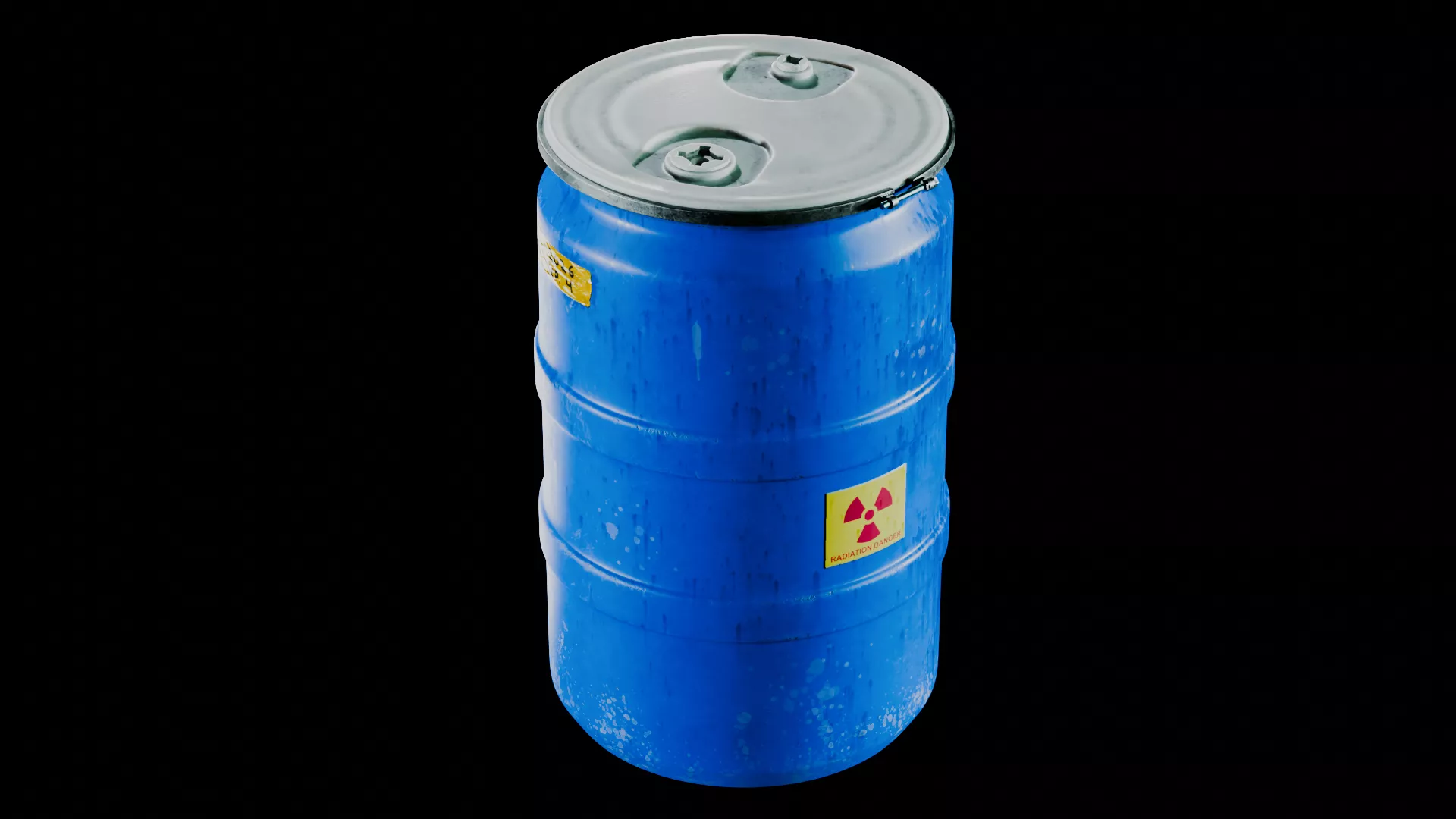 Accurate Nuclear Waste Drum - VFX Grade Free 3D model