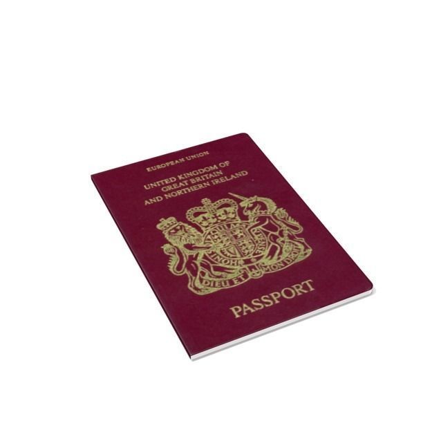 UK passport Free low-poly 3D model