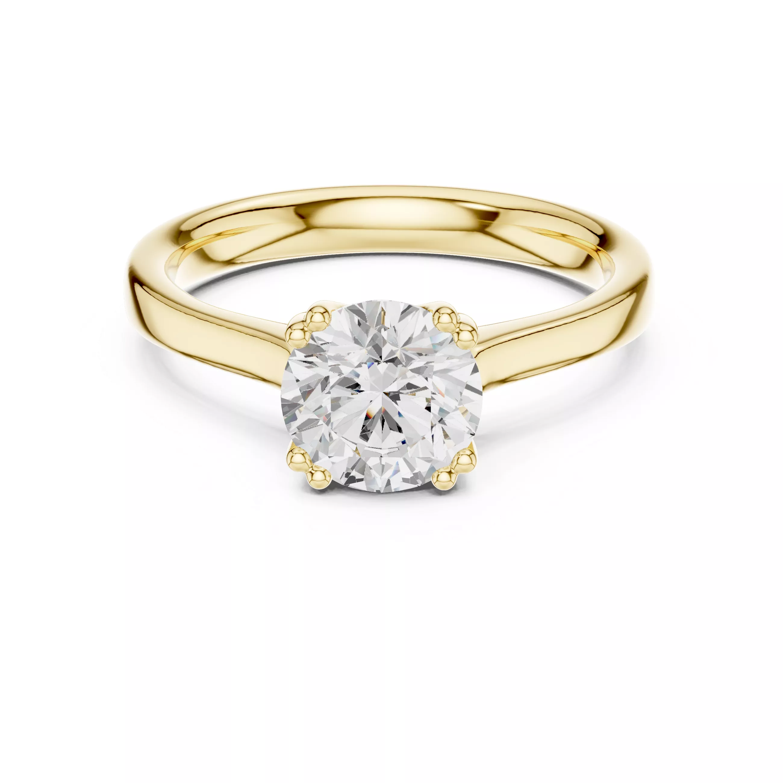 Diamond jewelry ring for woman 3D print model 3D print model