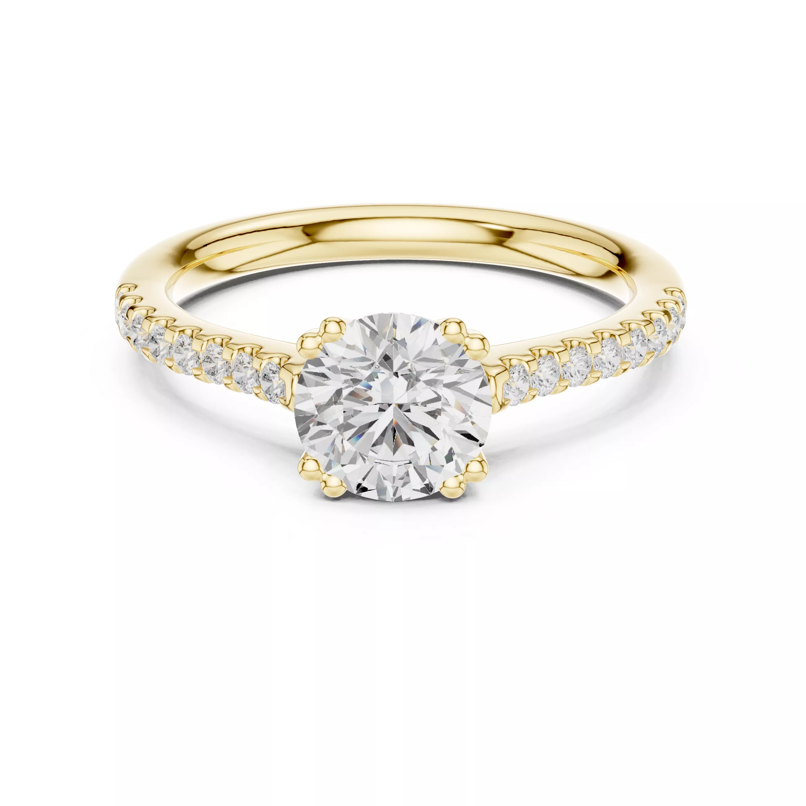 Diamond jewelry ring for woman 3D print model 3D print model