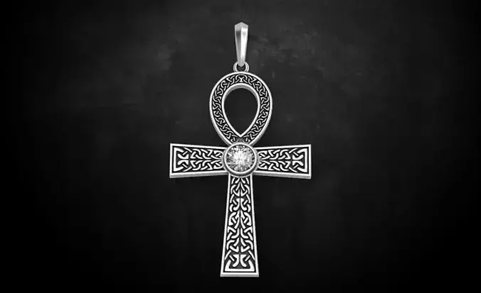 Cross with a Celtic pattern 89