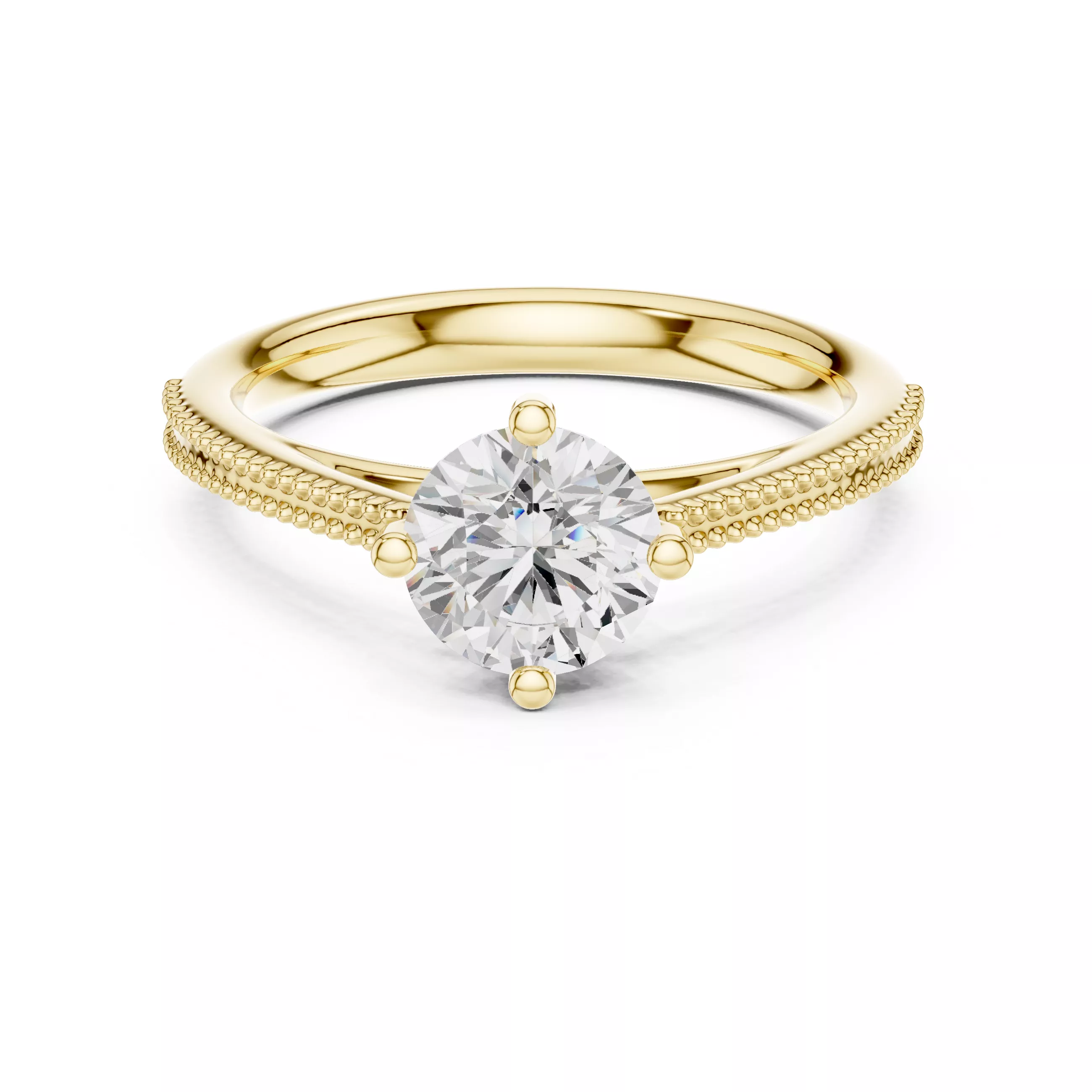 Diamond jewelry ring for woman 3D print model 3D print model